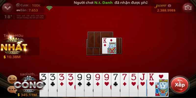 Tiến lên miền Nam luôn trong top game bài đông người chơi